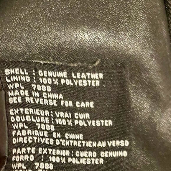 Michael by Michael Kors Genuine Leather  Asymmetrical "Moto" Jacket - Picture 6 of 6